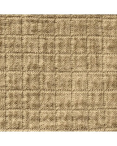 Dessus de lit gaze de coton camel 260X270 CM