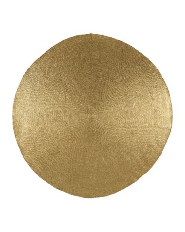 Tapis rond en jute - doré - diam. 200 cm