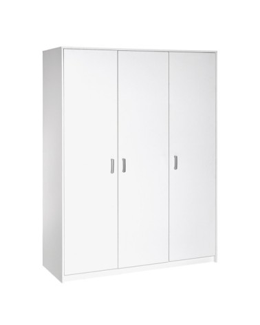 Armoire 3 portes blanc