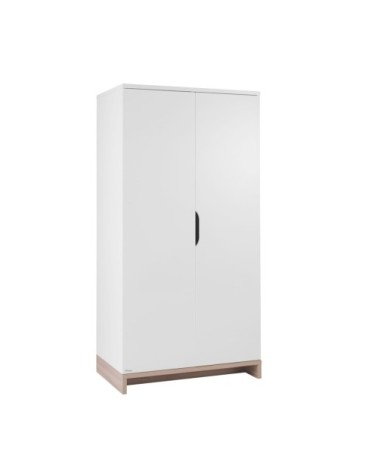 Armoire 2 portes blanc naturel