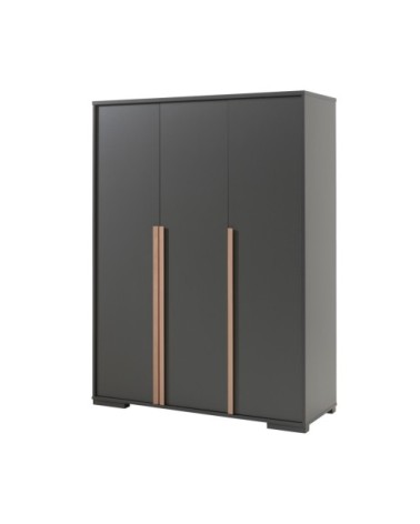 Armoire 3 portes anthracite