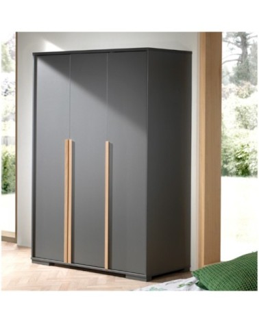 Armoire 3 portes anthracite