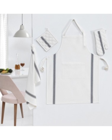 Tablier de cuisine  ecru 70 x 90 cm