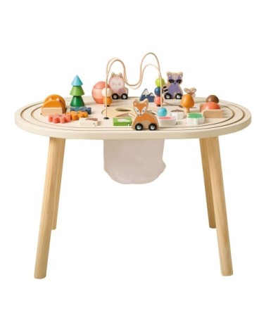 Table d'activité en bois marron