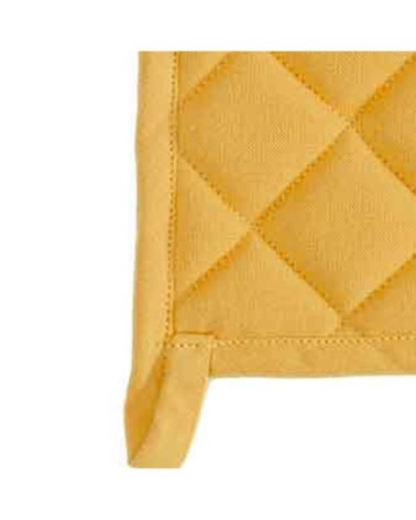 Lot de 2 maniques de cuisine  safran 20x20 cm