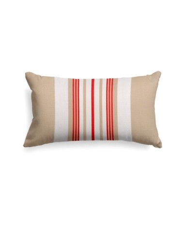 Housse de coussin coton Rouge 25x45 cm