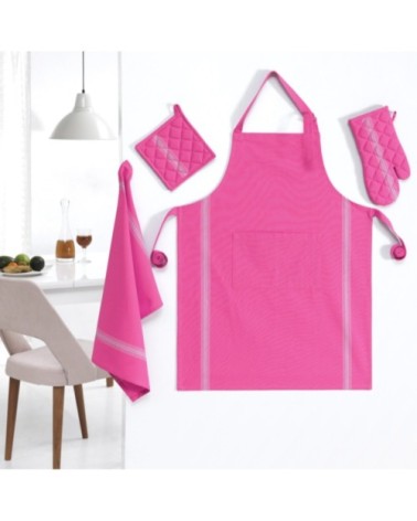 Gant à four  rose indien 17x33 cm