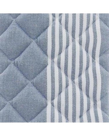 Lot de 2 gants à four  bleu 17x33 cm