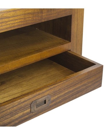 Meuble TV en bois marron L130