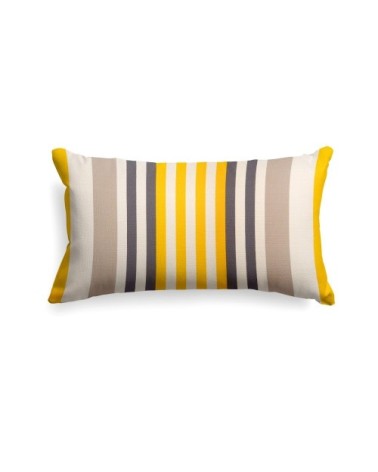 Housse de coussin coton Jaune 25x45 cm