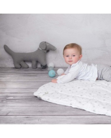 Peluche en coton tricot - Doudou chien Teckel