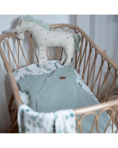 Grande peluche licorne en tricot de coton 50cm