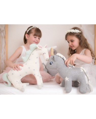 Peluche en coton tricot  Licorne étoile