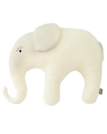 Grande peluche en coton tricot - Eléphant