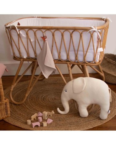 Grande peluche en coton tricot - Eléphant