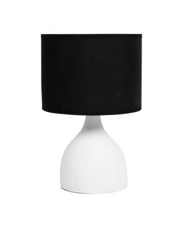 Lampe ciment portland blanche noire