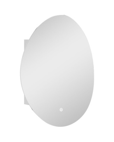 Armoire murale salle de bain avec miroir et led verre trempé blanc