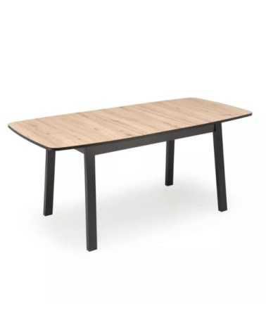 Table à manger rectangulaire extensible avec plateau chêne artisanal