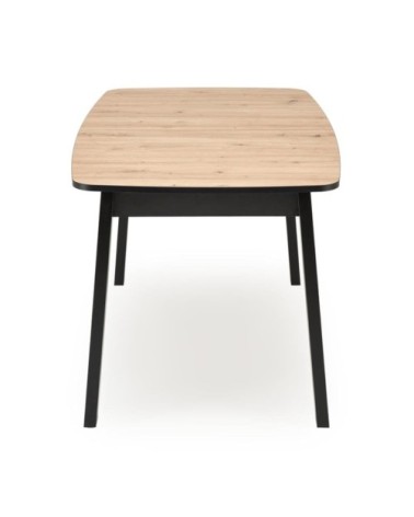 Table à manger rectangulaire extensible avec plateau chêne artisanal