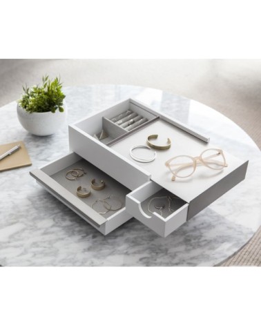 Boite à bijoux stowit bois gris