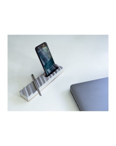 Support téléphone et stylos en béton