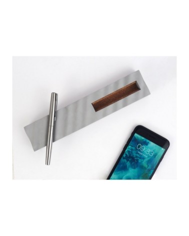 Support téléphone et stylos en béton