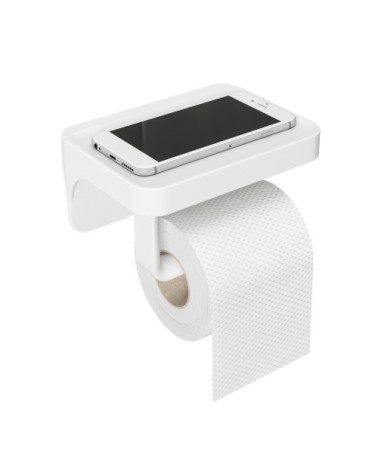 Support papier toilette flex polypropylène blanc