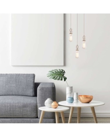 Suspension en métal anthracite