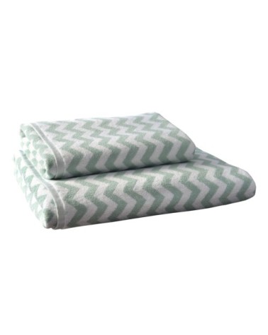 Drap de bain bleu 70x140 en coton