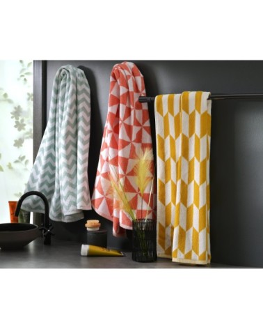 Serviette de toilette bleu 50x100 en coton