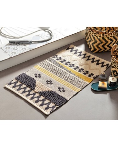 Tapis de bain beige 50x80 en coton