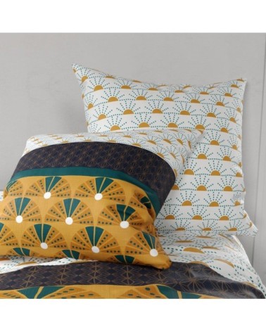 Parure de couette 100% coton 57 fils imprimée 240x220cm 2 taies