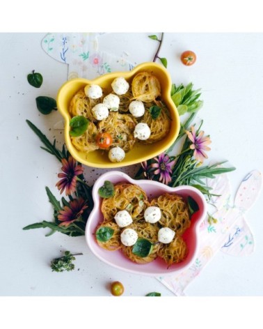 Bol à ventouse en silicone  Jaune