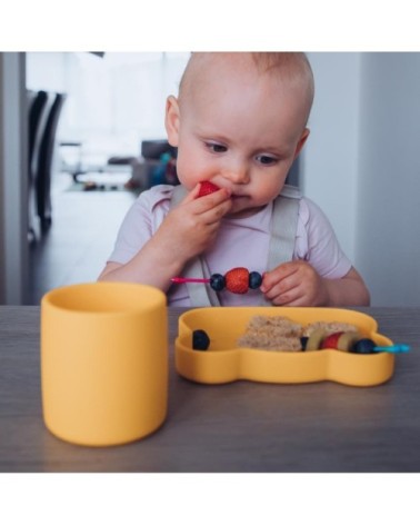 Gobelet en silicone  Jaune