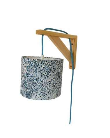 Lampe équerre Liberty adeladja  bleu  cordon bleu azur