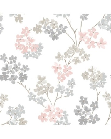 Papier peint intissé bailey rose 1005x52cm