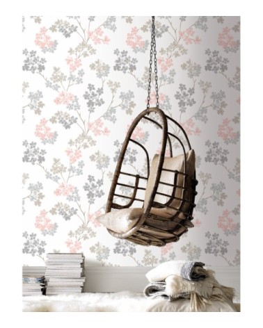 Papier peint intissé bailey rose 1005x52cm