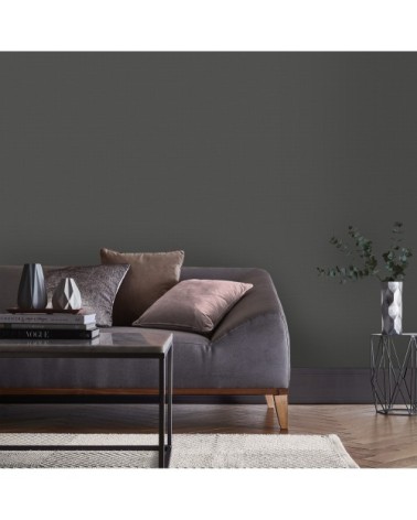 Papier peint intissé paradiso uni gris 1005x52cm