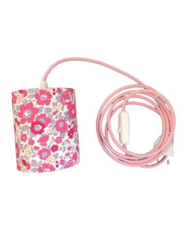 Lampe baladeuse Liberty Betsy Bougainvilliers cordon rose clair