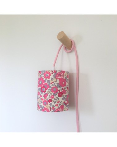 Lampe baladeuse Liberty Betsy Bougainvilliers cordon rose clair