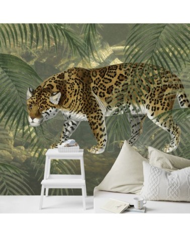 Papier peint panoramique léopard 280x200cm