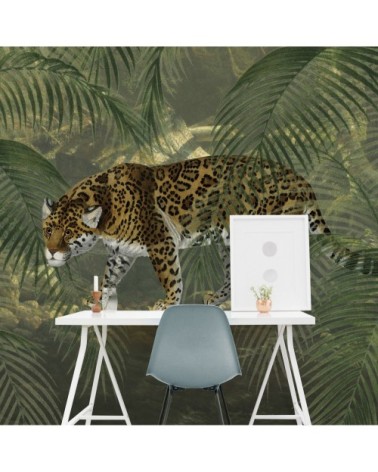 Papier peint panoramique léopard 280x200cm