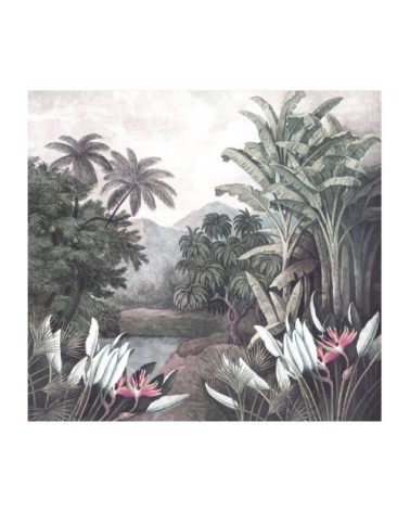 Papier peint panoramique forêt tropicale multicolore 280x300cm