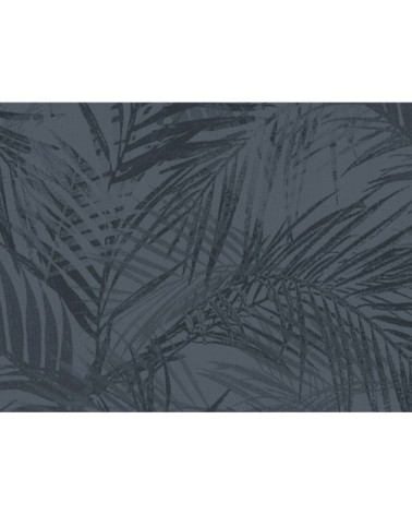 Papier peint intissé feuilles d'été bleu 1005x52cm