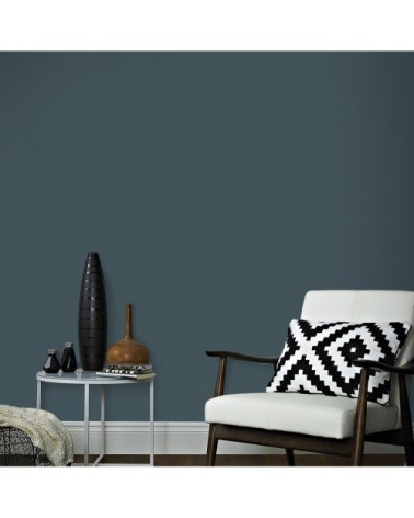 Papier peint intissé uni vinyle bleu 1005x52cm