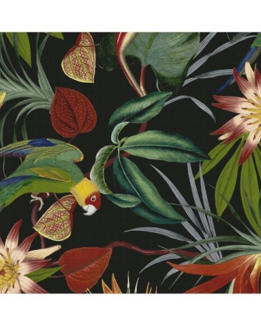 Papier peint intissé perroquet noir 1005x52cm