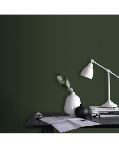 Papier peint intissé uni feuilles élégance vert 1005x52cm