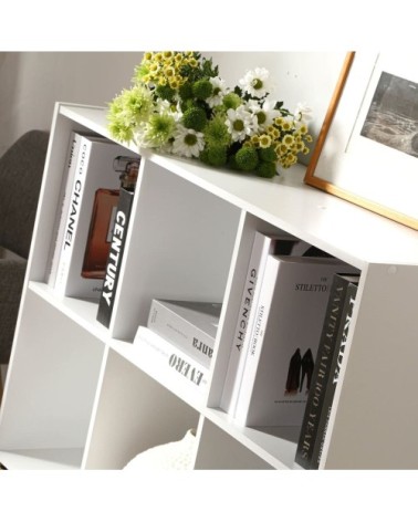 Etagère de rangement 9 cases - blanc