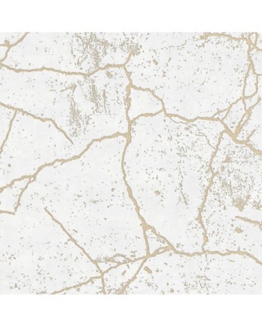 Papier peint intissé Kintsugi vinyle or 1005x52cm