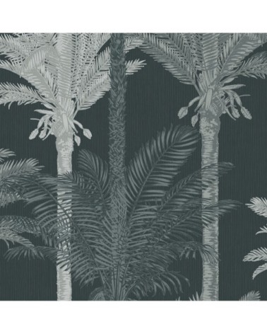 Papier peint intissé palmiers exotiques vert 1005x52cm
